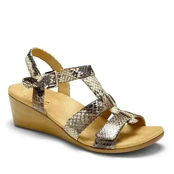 Vionic Glenda Wedge Sandals Adjustable Straps - Picture 1 of 14